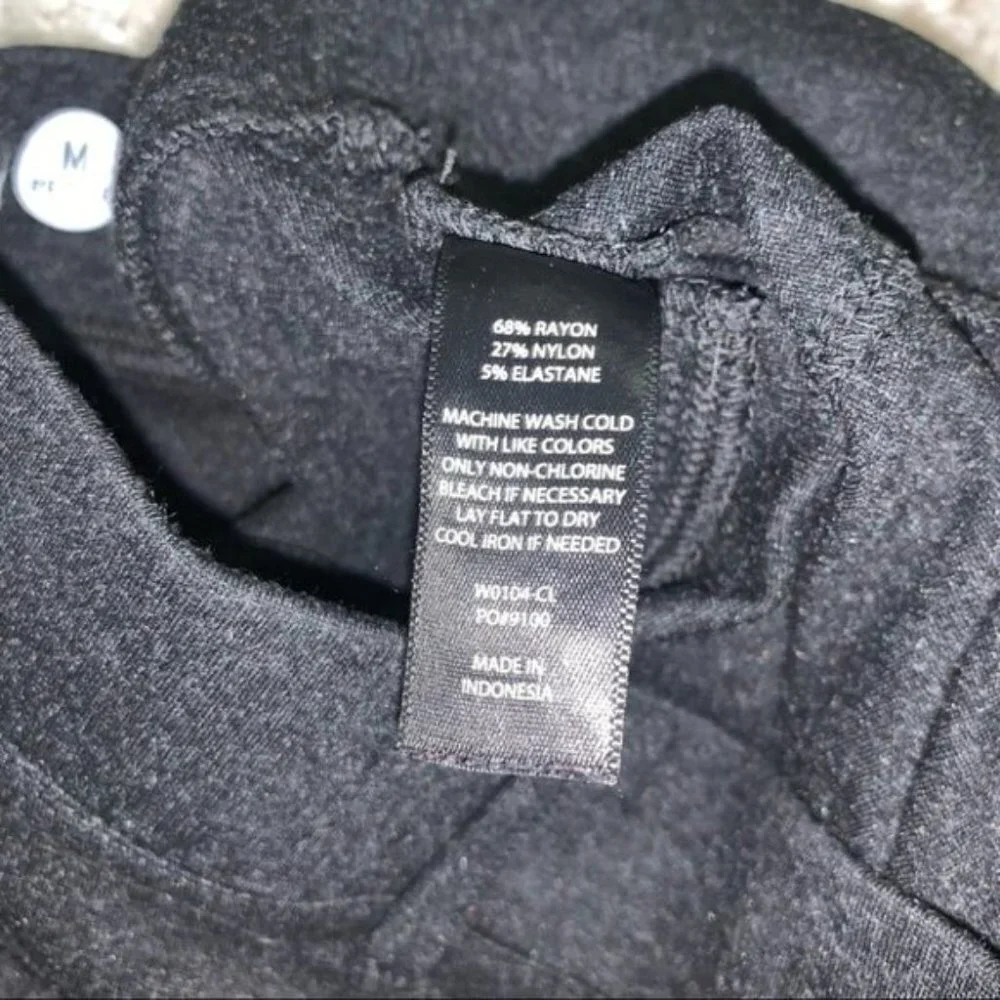 Betabrand Boot-Cut Dress Pants Size Medium Petite Charcoal Grey‎ Stretch NWOT